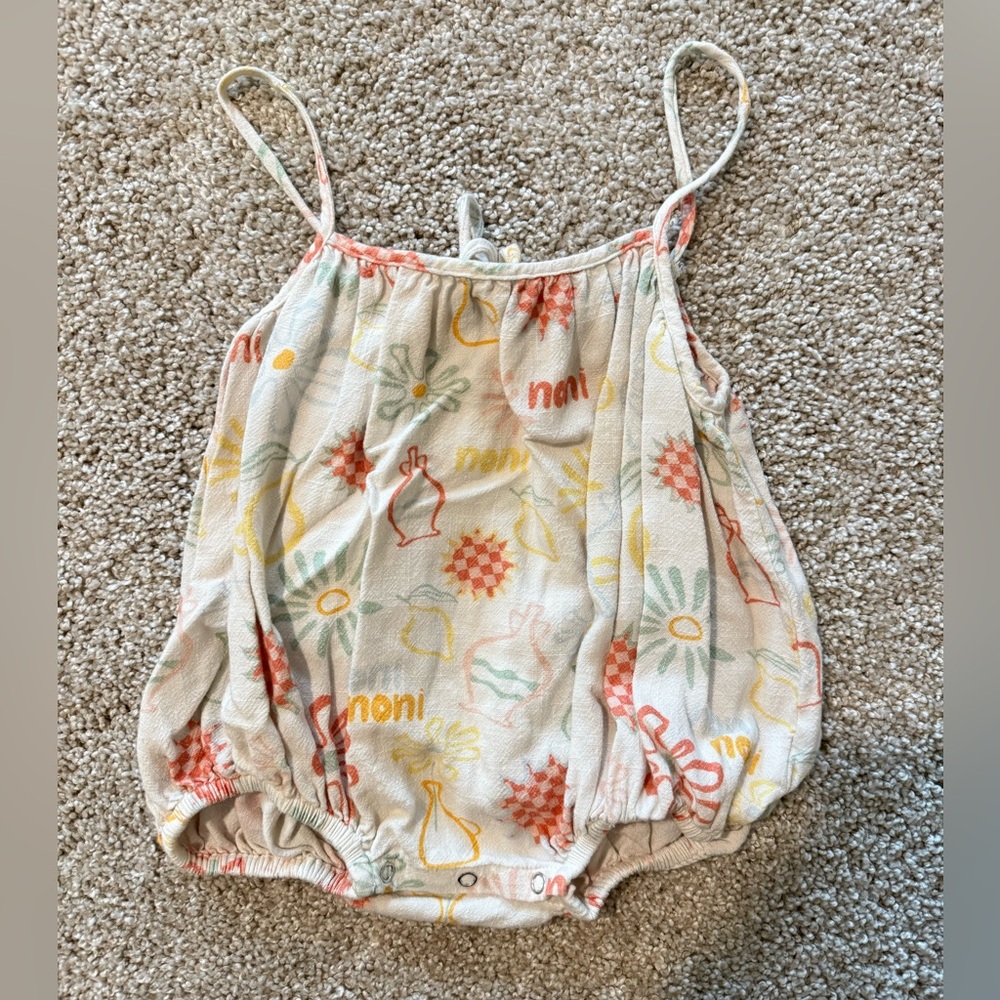 Colorful Patterned Baby Romper